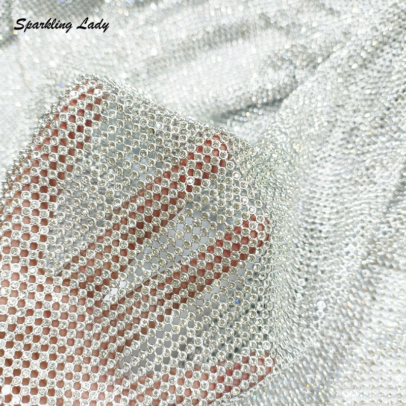 Crystal Mesh Fabric - Tela de Malla de Aluminio con