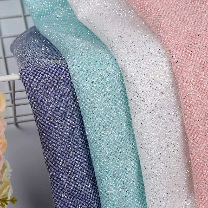 Crystal Mesh Fabric - Tela de Malla con Lentejuelas Brillantes