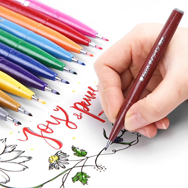 Pentel Pen Sign Pen - Set de 12 bolígrafos de punta