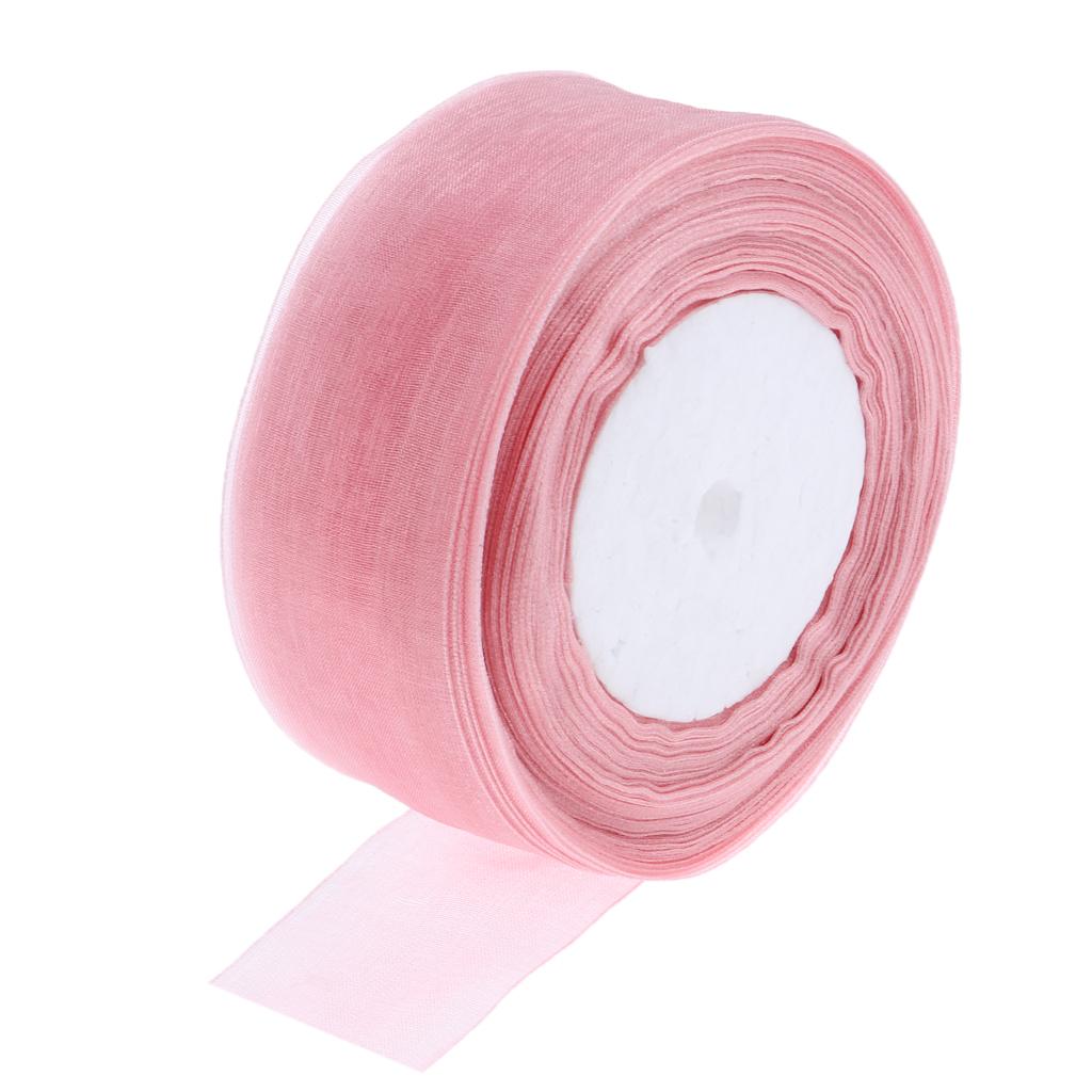 Organza Ribbon Spool - 2 rollos de cinta de colores