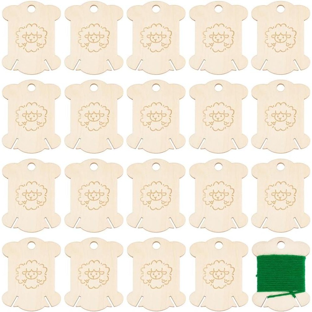 Embroidery Craft - 20 piezas de tablas de madera
