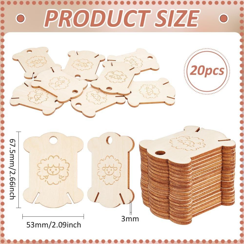 20 piezas de tablas de madera  - Embroidery Craft reseña y precio