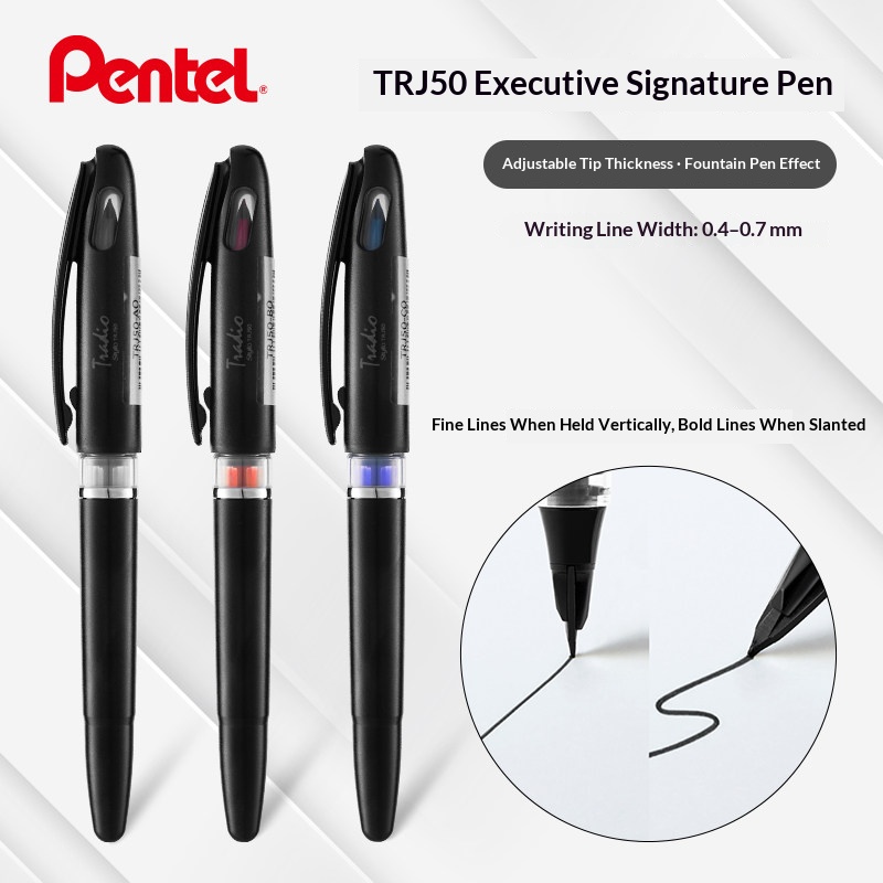 Japón, Pentel TRJ50, bolígrafo - Pentel Pen Sign Pen reseña y precio