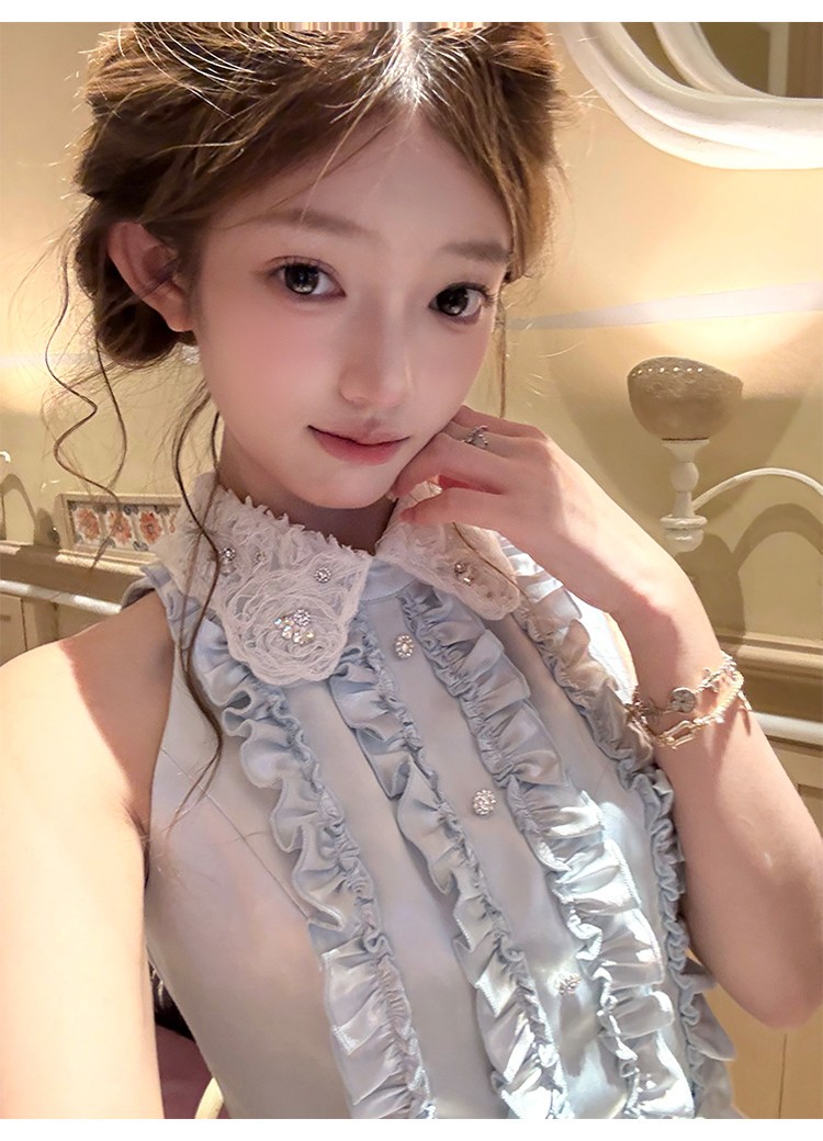 Conjunto de dos piezas de esti - Elastic Lace Trim reseña y precio