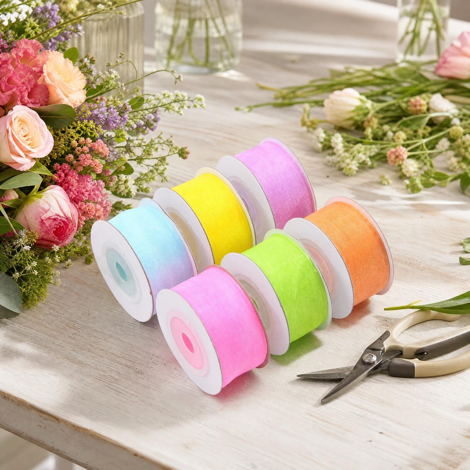Cinta de nailon translúcida pa - Organza Ribbon Spool reseña y precio