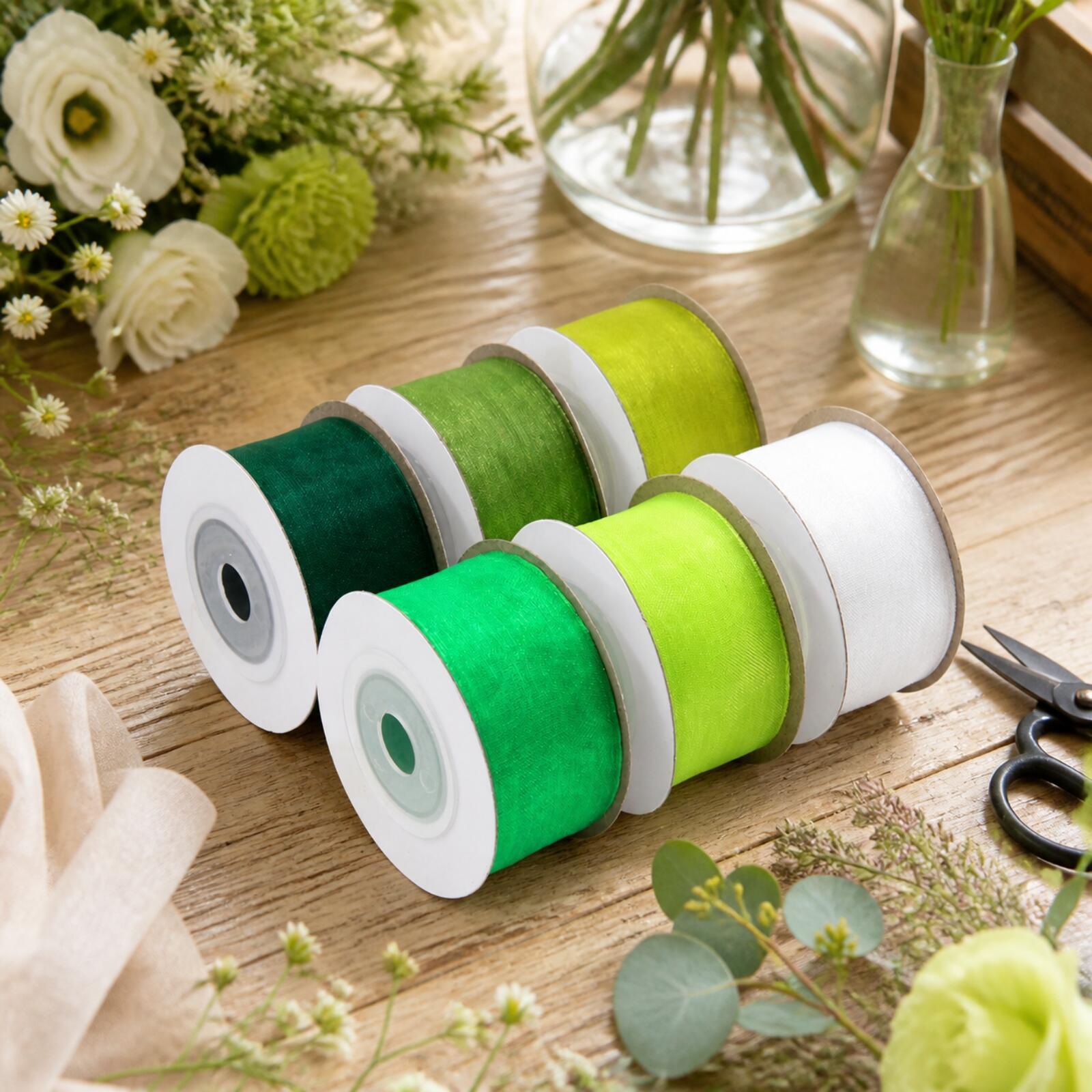 Cinta de nailon translúcida pa - Organza Ribbon Spool reseña y precio