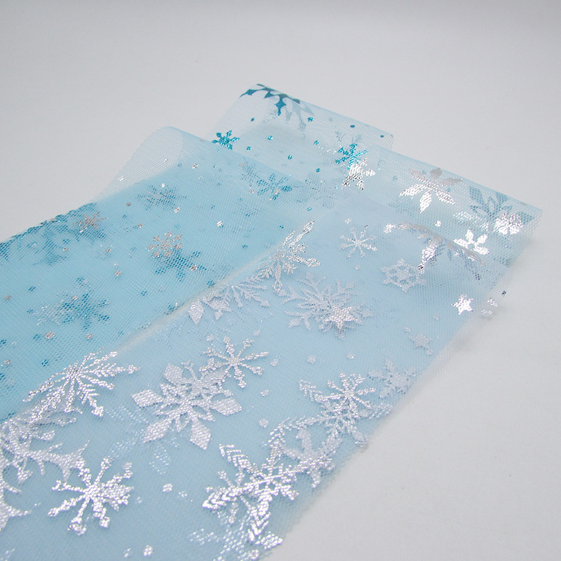 Rollo de tul de flor de nieve  - Organza Ribbon Spool reseña y precio
