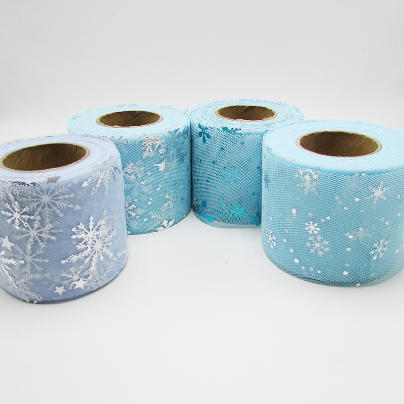 Rollo de tul de flor de nieve  - Organza Ribbon Spool reseña y precio