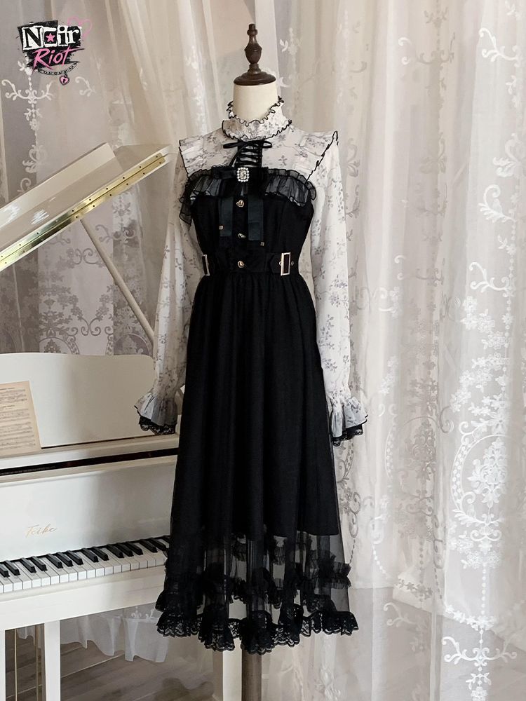 Vestido Lolita Vintage Francés - Elastic Lace Trim reseña y precio