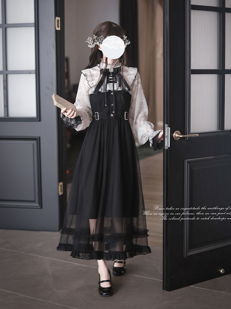Vestido Lolita Vintage Francés - Elastic Lace Trim reseña y precio