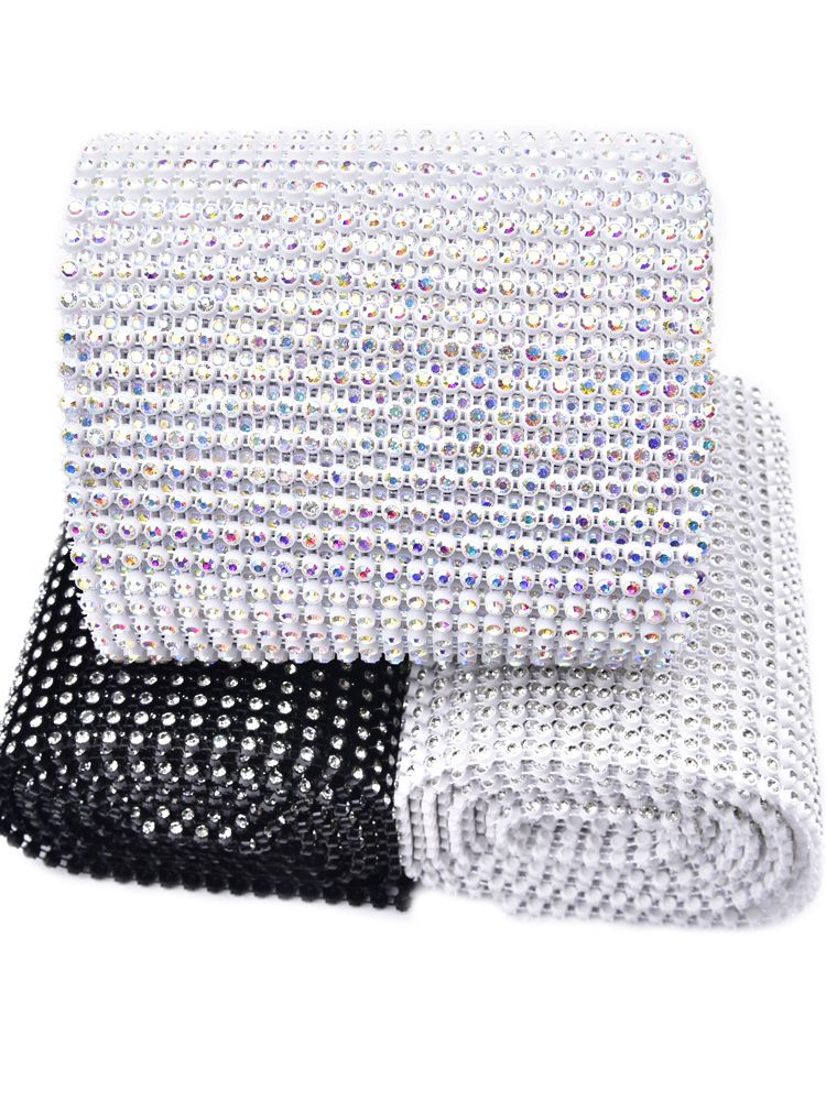 24 Filas de Malla de Diamantes - Crystal Mesh Fabric reseña y precio