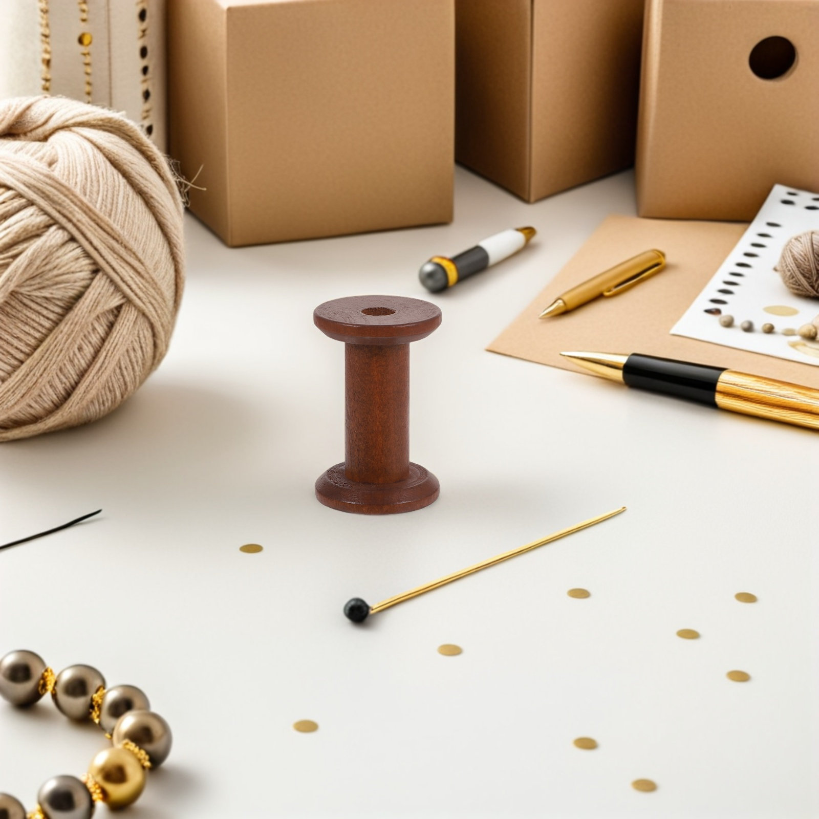 5 bobinas de madera para hilo, - Embroidery Craft reseña y precio